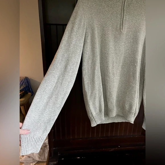 NWT EVEN TIDE Pete Snowheather Textured Quarter Zip Long Sleeve Sweater Mens XL - Picture 6 of 12